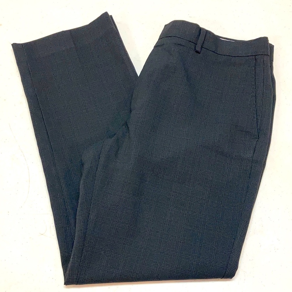 Men’s Michael Brandon Gray Checked Dress Pants